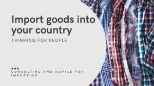 Consultancy and advice on importing goods