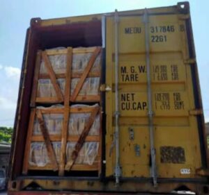 inspeccion de carga de contenedores en India